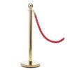 Pedestal organizador de fila com corda azul Multfluxo para locais clássicos, luxuosos, hotéis, convenções, eventos empresariais, cinemas