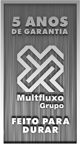 Selo de garantia 5 anos da Multfluxo