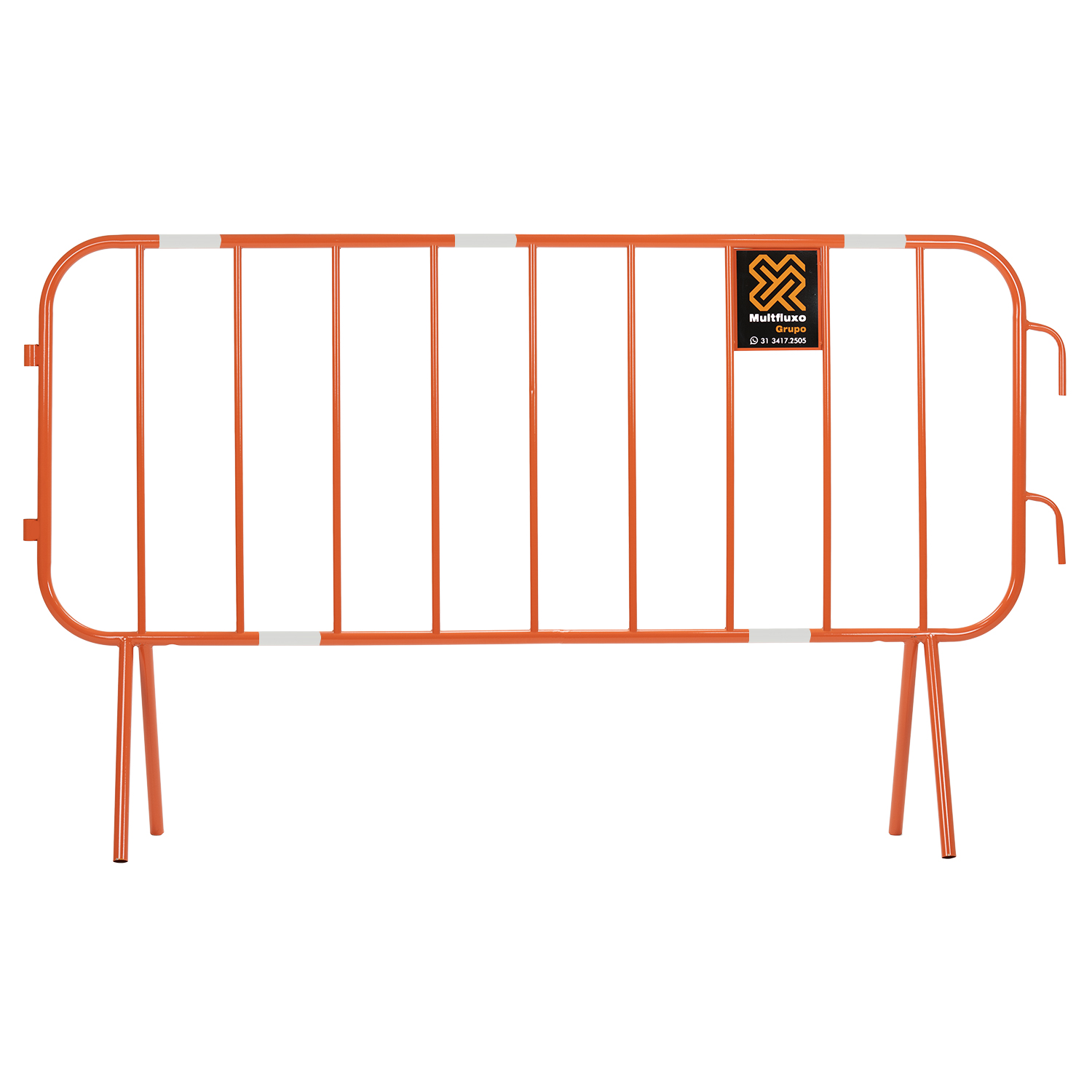 Grade laranja zebrada