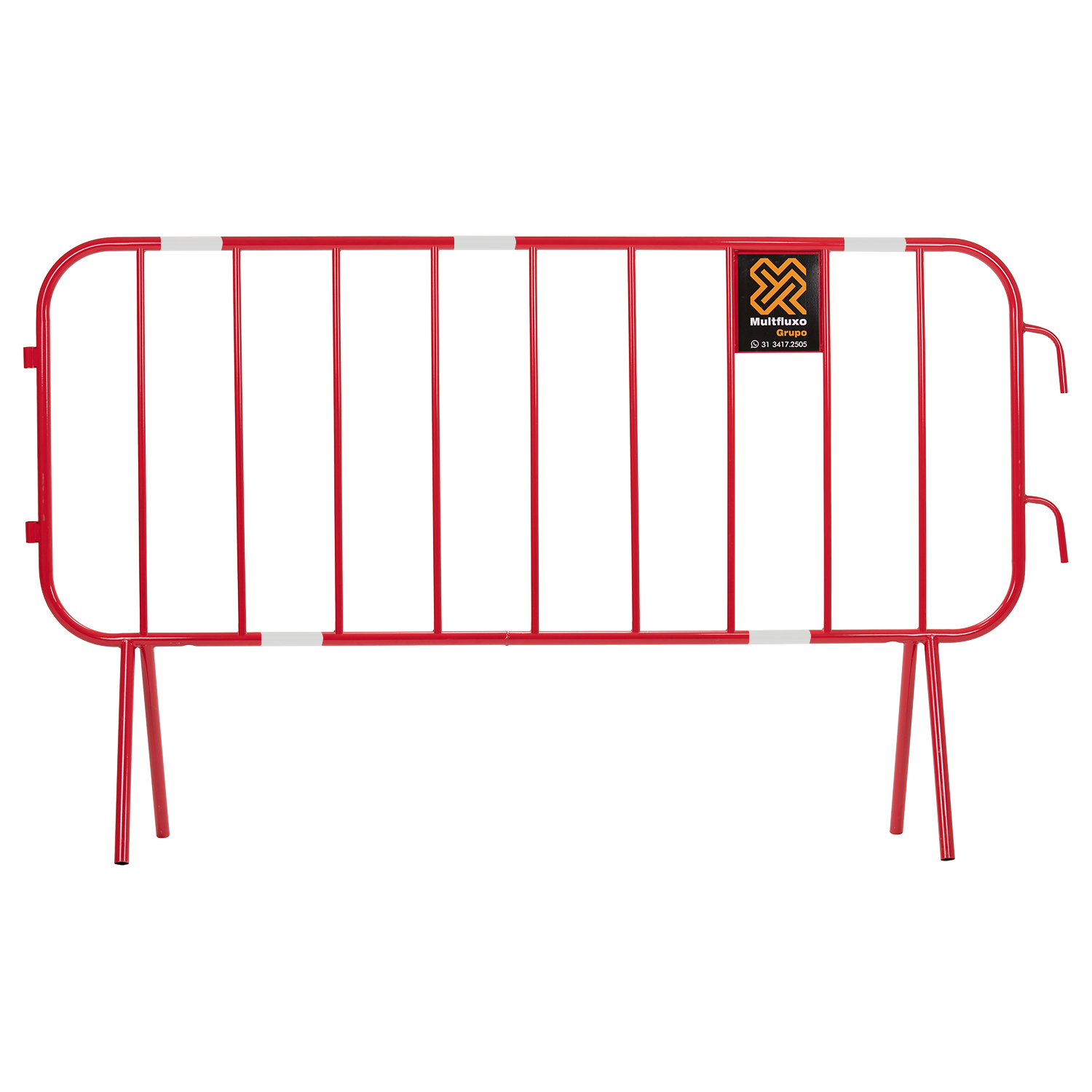 Grade vermelha zebrada