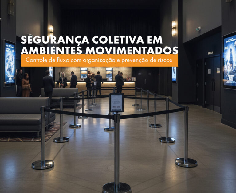 Segurança coletiva em ambientes movimentados: Controle de fluxo com organização e prevenção de risco