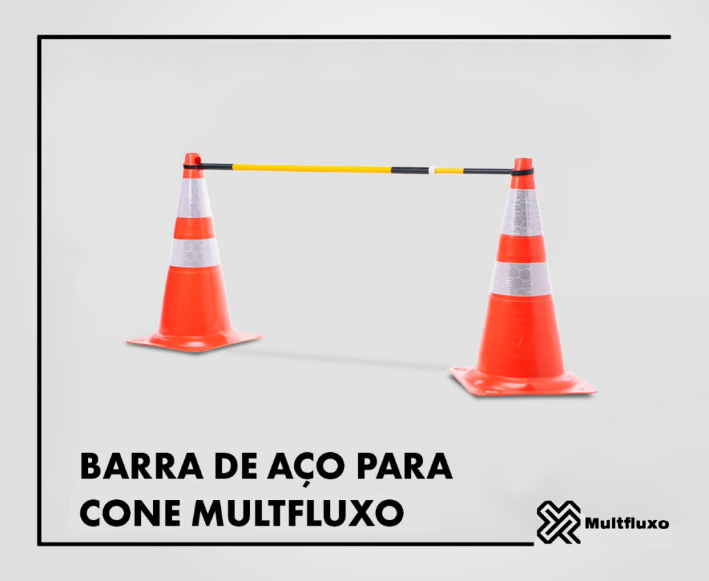 Barra de Aço para Cone Multfluxo: Mobilidade, Organização e Praticidade no Controle de Áreas 
